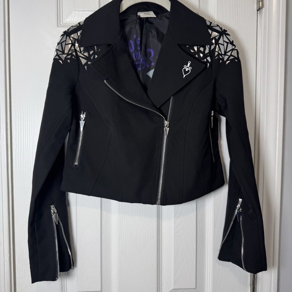 Disney Store Snow White and the Seven Dwarfs Ladies' Jacket XS Moto Stud Evil